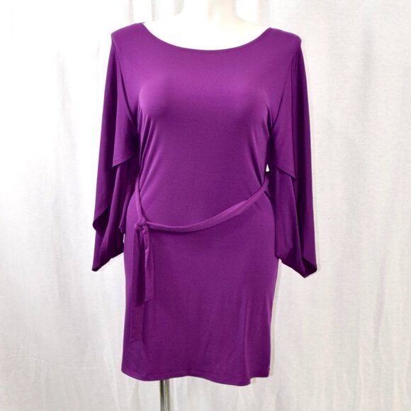 Sandra Darren fun hip hugger purple dress * - Picture 1 of 5